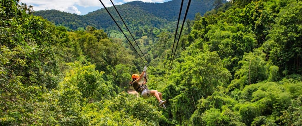 Zipline tour Sinaloa forests outside Mazatlan